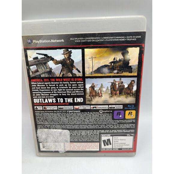 Red Dead Redemption PS3 PlayStation 3 Complete CIB with Map - Picture 2 of 10